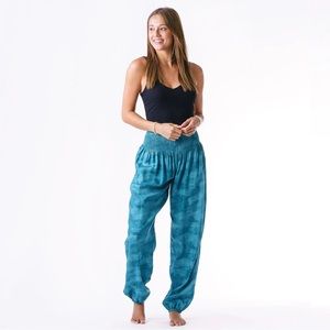 Brand new with tags; Lotus and Luna Tahoe Harem Teal Beach Pants